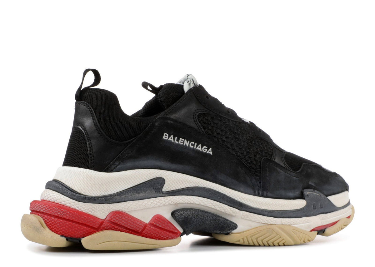 Balenciaga Triple S Black White Red (2018 Reissue) Men's